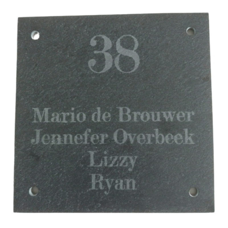 Naambord zonder afbeelding